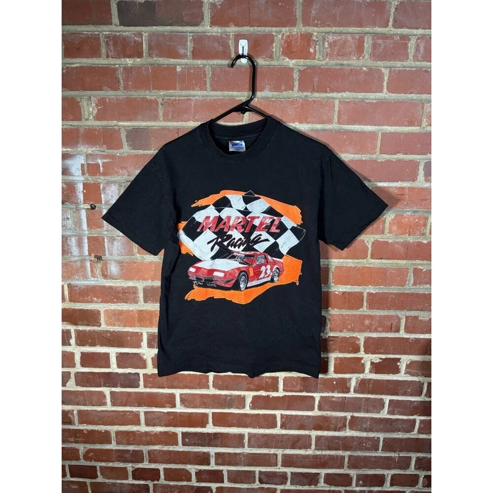 Vintage 90s Martel Racing Stock Car 23 Sports Shirt Adult Size Medium